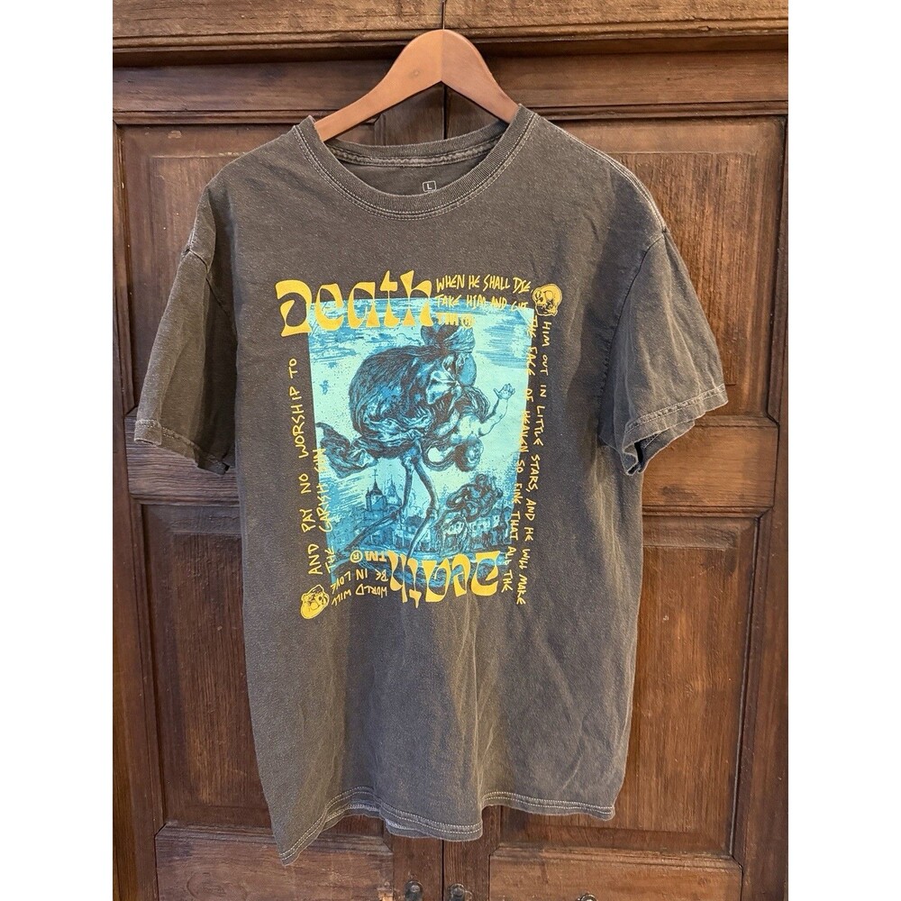 When He Shall Die Ripple Urban Outfitters UO Gray Tee Shirt T-Shirt Large